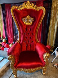 Indianapolis20Throne20Chair20Rental 1745461279 Throne Chair Royal Red with gold trim