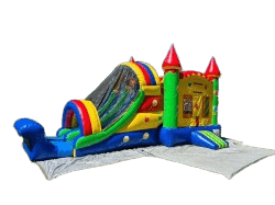 27ft castle Balloon combo bounce house with slide Dry or Wet