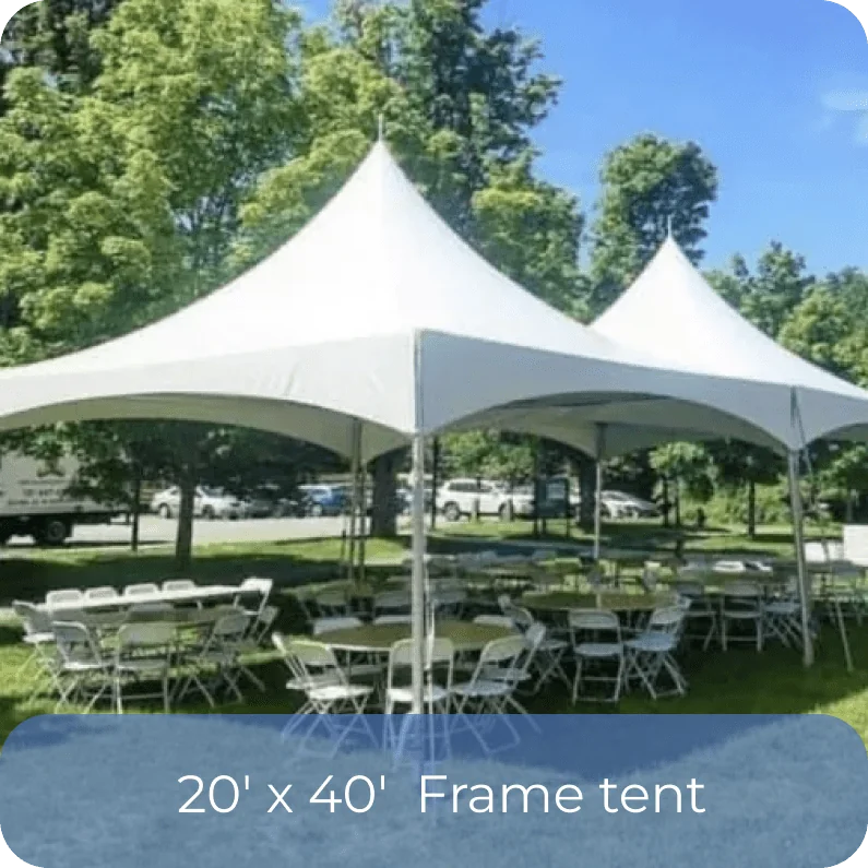 20'x40' frame tent